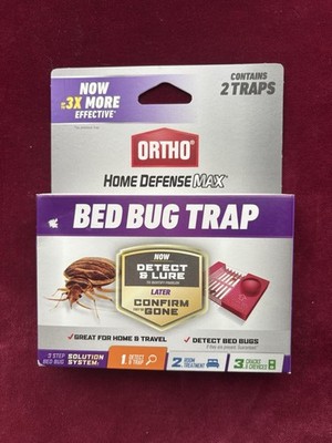 2 boxes Ortho Home Defense Max Bed Bug Trap, pesticide free (2 per box, 4 total)