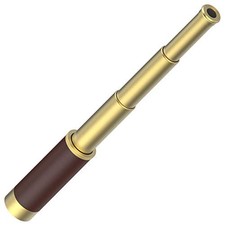 Pirate Monocular Telescope, 25x30 High Powered Zoomable Collapsible Brass Spy...
