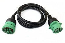 Type 2 J1939 Male to Female Extension Cable Full 9pin 20AWG 6Ft for Truck