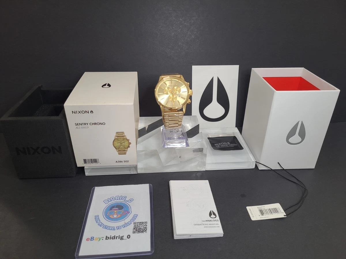 Nixon Sentry Gold Band Wristwatches for sale | eBay