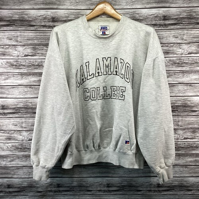 #ad #ad Vintage Kalamazoo College Sweatshirt Men XL Gray Russell Athletic Pro Cotton 90s $59.95