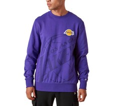 New Era Lavato Pacco la Lakers Sweatpulli Felpa Uomo Lilla 39534
