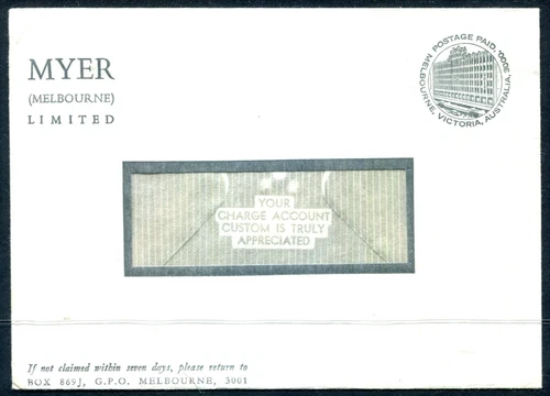Australia STO cover 'MYER (MELBOURNE) LTD - Green