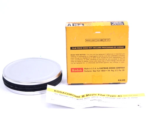 Kodak Kodakchrome II Movie Film 100ft 30m ASA 40 A 16mm Roll cameras KA449 Bolex - product listing photo