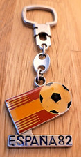 Vintage Schl&uuml;sselanh&auml;nger Spanien WM 82 Espa&ntilde;a Emailliert Mundial  82 Fu&szlig;ball