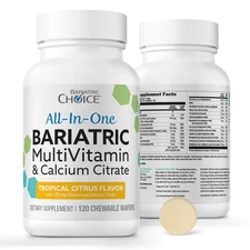 Bariatric Choice All-in-One Chewable Bariatric MultiVitamin with Iron & Calci...