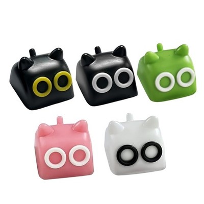 Vibrant Color Resin Kitten Keycap Precise For Mechanical Keyboards Customization