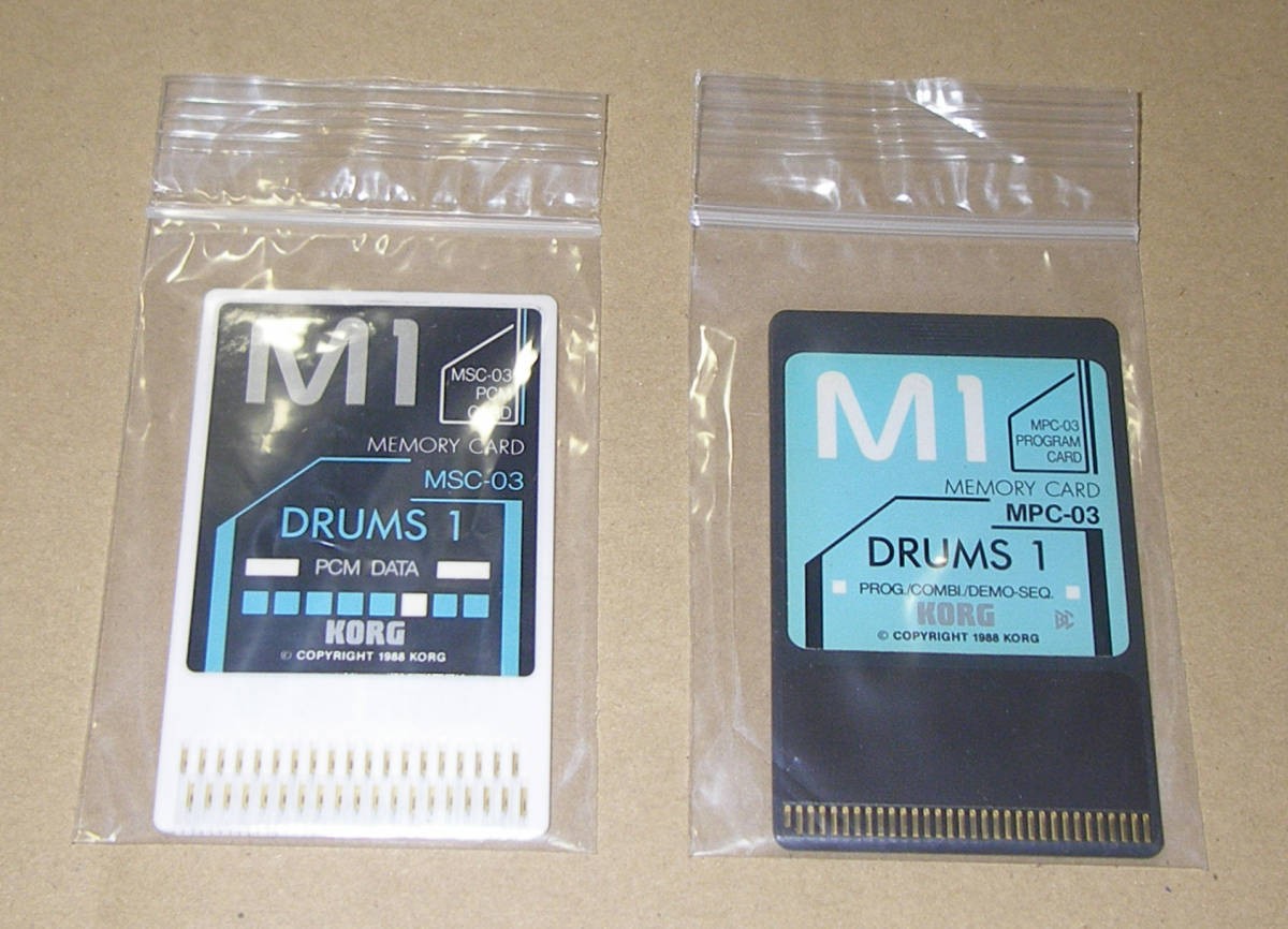 鍵盤楽器 KORG M1 DRUMS 1 MPC-03 MSC-03 DRUMS Korg M1 PCM Memory Cards MSC-03 + MPC-03 for M1/M1R/M3