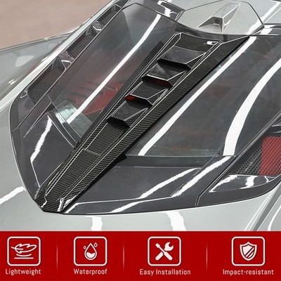 Carbon Fiber Rear Split Window Applique Louver Trim for Corvette C8 Z51 2020+