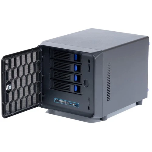 4+1 Bay NAS Enclosure, Hot Swap Backplane, 8cm Fan-~^