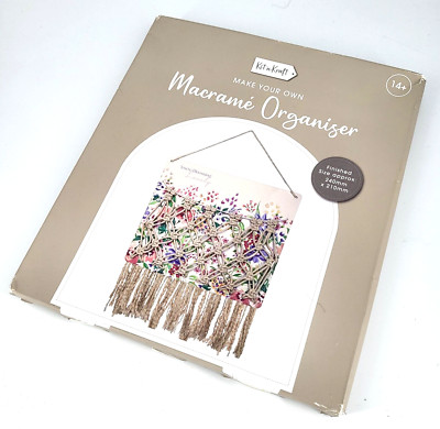 Kit n Kraft Makramee Organizer selber machen, DIY Kit, Alter 14+