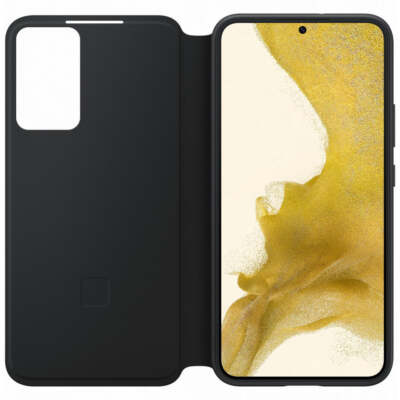 Genuine Samsung Smart Clear View Cover Case for Galaxy S22+ (S22 PLUS) - Black