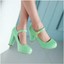 thumbnail 13 - New Womens Vogue Mary Janes Block High Heels Round Toe Lolita Dress Shoes 2-8.5@