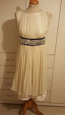 Authentic Dolce & Gabbana Gorgeous Silk Dress w Swarovski Crystals Belt Sz.42 