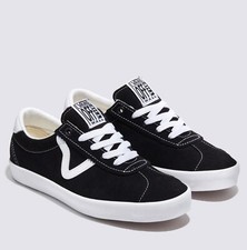 Vans Sport Low Skate Sneakers Shoes Black/White VN000CQRBZW US 4-13