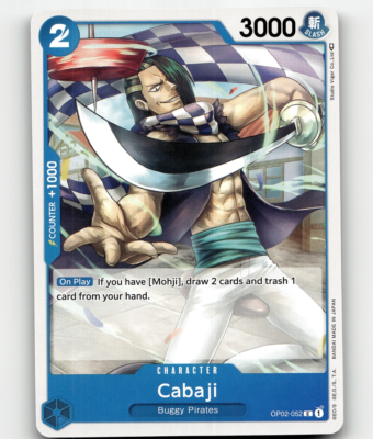 ワンピース カードゲーム 2023 ONE PIECE Cabaji #052 GEM MT One Piece Card Game Cabaji Paramount War OP02-052 | eBay
