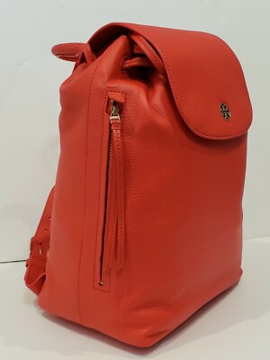 TORY BURCH Brody Pebbled Leather Backpack in SAMBA (627  display picture 2