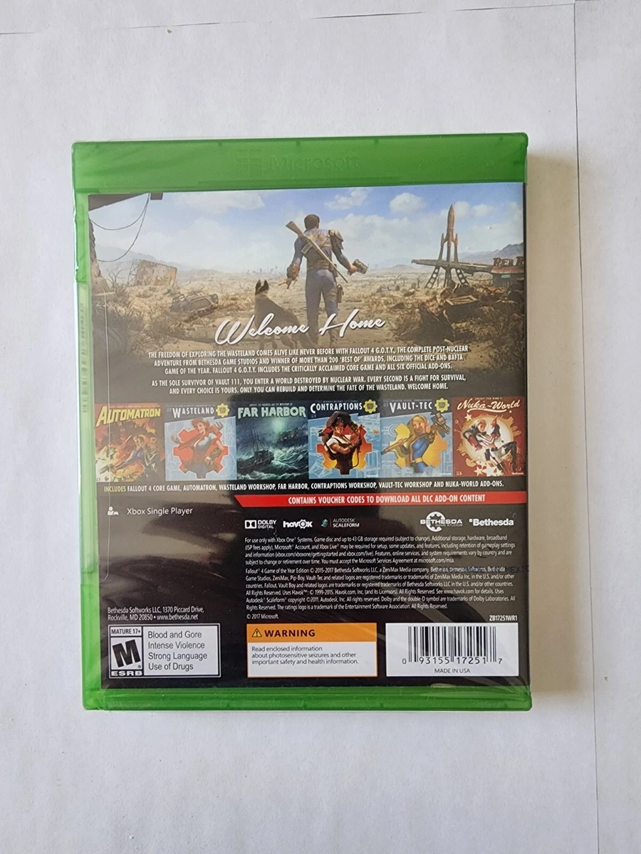 Fallout 4 - Game Of The Year Edition - Microsoft Xbox One-FACTORY.
