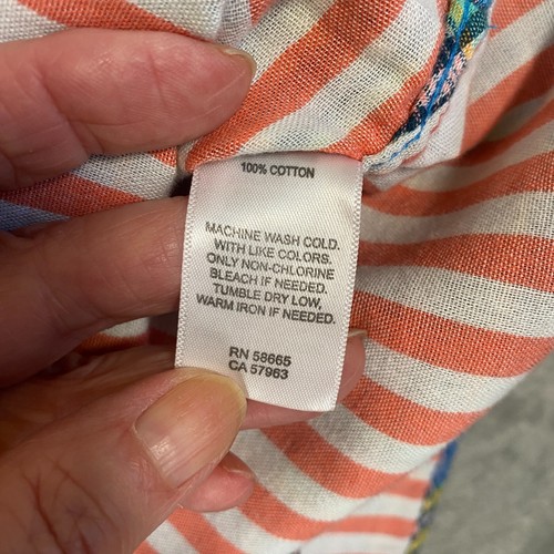 The Rail Shirt Mens Medium Blue Multi Plaid and Striped Short Sleeve Button Up - Picture 10 of 12