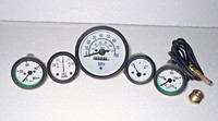 Willys Jeep MB GPW CJ MessgeräTe-Kit - Tacho Mph/Kph + Temperatur + ÖL + Kraf...