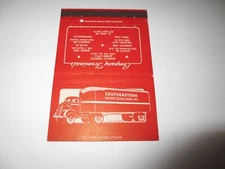 MATCHBOOK cover Southeastern Motor Truck Lines Inc trucking Nashville TN