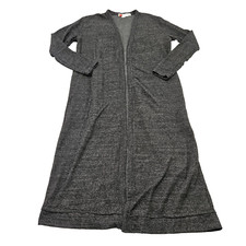 Free People Beach Women's Soft Gray Longline Cardigan Duster Sweater Sz XS