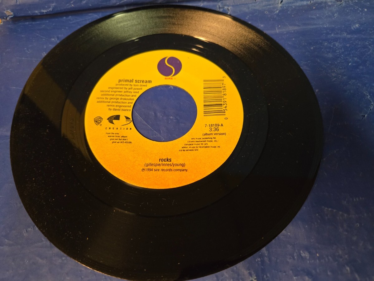 【ジャケなし7インチ】Primal Scream / Rocks PRIMAL SCREAM - ROCKS / EVERYBODY NEEDS SOMEBODY - 7