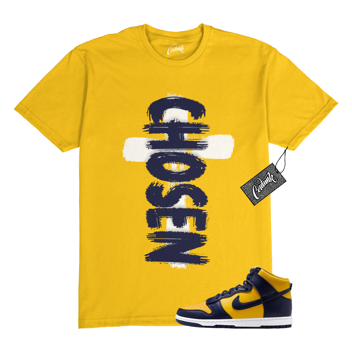 Dunk Michigan 2025 Varsity Maize Yellow Midnight Navy T Shirt Match CHOSEN | eBay