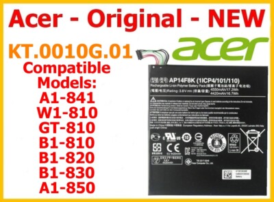 AP14F8K NEU Battery For Acer Iconia Tab A1-850 B1-810 B1-820 B1-830 W1-810