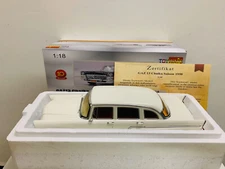 1:18 High Quality Resin Limited Model Toyways GAZ13 Chaika Saloon 1959 White
