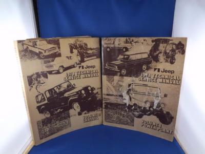 JEEP 1978 TECHNICAL SERVICE MANUALS VOLUME 1 & 2 POWER PLANT CHASSIS FOLD OUTS