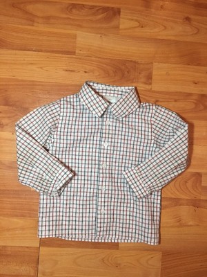 Ensemble Chemise + Gilet Garçon FAO Schwarz 18 Mois - Tissu Plume, Motif écossais