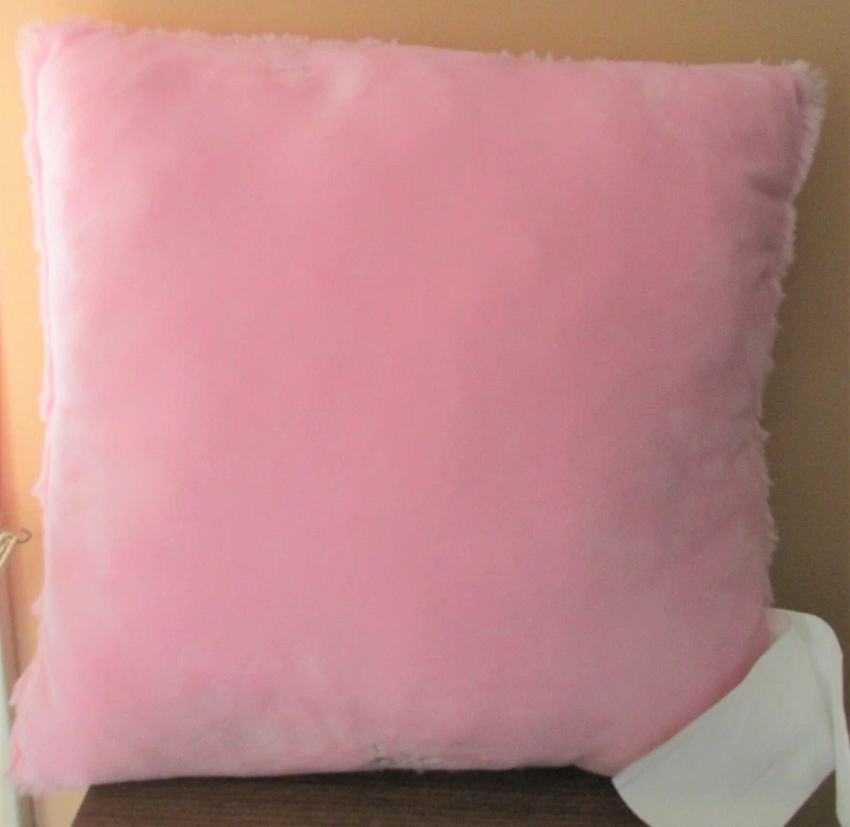 Almohada de felpa de lentejuelas reversible rosa sirena Justice Girls Foto 3 de 4