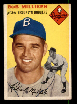 1954 Topps #177 Bob Milliken VG-EX+