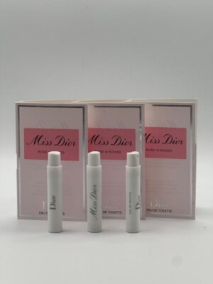 Miss Dior Rose N'Roses Eau De Toilette - 1ml/0.03 fl. oz.  Lot  3Pcs.