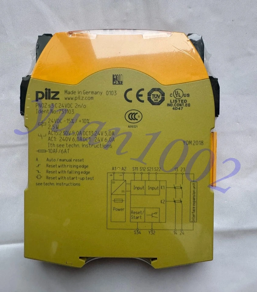 1PCS NEW PILZ PNOZ S3C 24VDC 2n/o 751103 Safety relay Fast FedEx or DHL - Image 2 of 4
