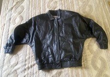 Vintage Leathers By New England Woman’s Leather Coat Size Large Black Lined