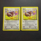 Pokemon Cards WOTC 1999: Pokemon Eevee 51/64 x2 - Jungle Set