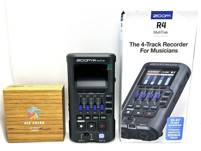 ZOOM R4 MultiTrack Recorder 4-track Portable with 32-bit Float Audio New
