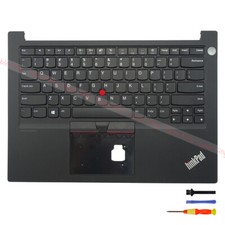 Palmrest Non-backlit Keyboard For Lenovo ThinkPad E14 Gen2 Gen3 Gen4 US Layout 