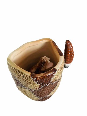 Cobra Keramiktasse 3D Snake Inside Kaffeetasse Creative Drinkware 2006 selten