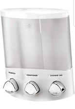 Better Living Products, White 76354 Euro Series TRIO 3-Chamber Soap and Shower D