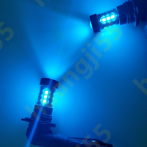 Ice Blue 80W 9006 LED Fog Light Bulb For RAM 2500 3500 13-2015 RAM 1500 13-2014 - Picture 6 of 12
