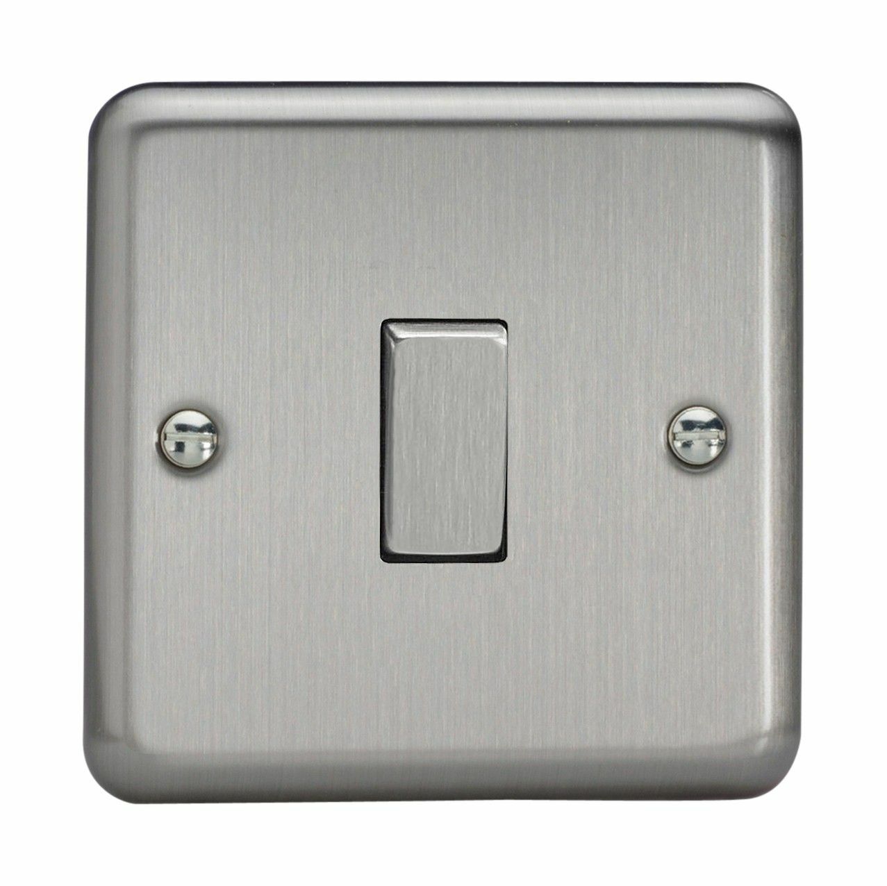 Varilight XS7D Classic Matt Chrome 1 Gang 10A Intermediate Rocker Light Switch
