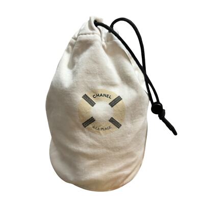Chanel A La Plage Pouch Off-White Makeup Cosmetic Drawstring  display picture 1