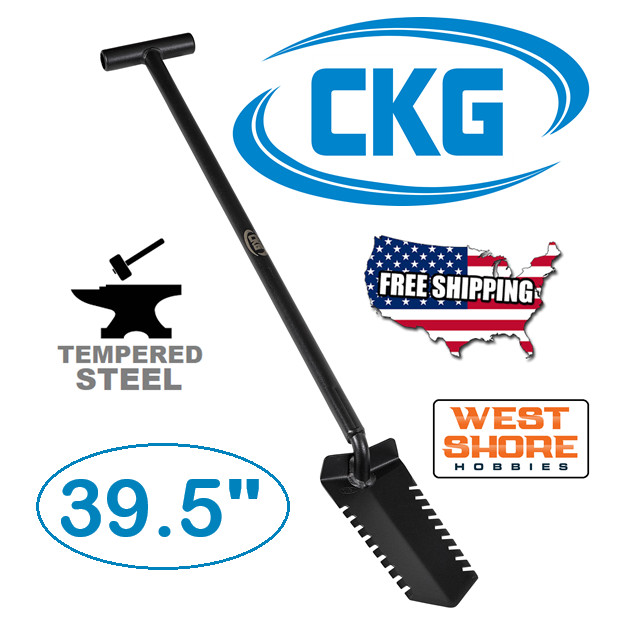 CKG Heavy-Duty Metal Detecting Shovel - Double Serrated - FREE SHIPPING!