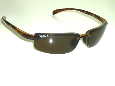 RAY BAN RB4051 642/83 TORTOISE SHADE BROWN SLEEK POLARIZED RIMLESS