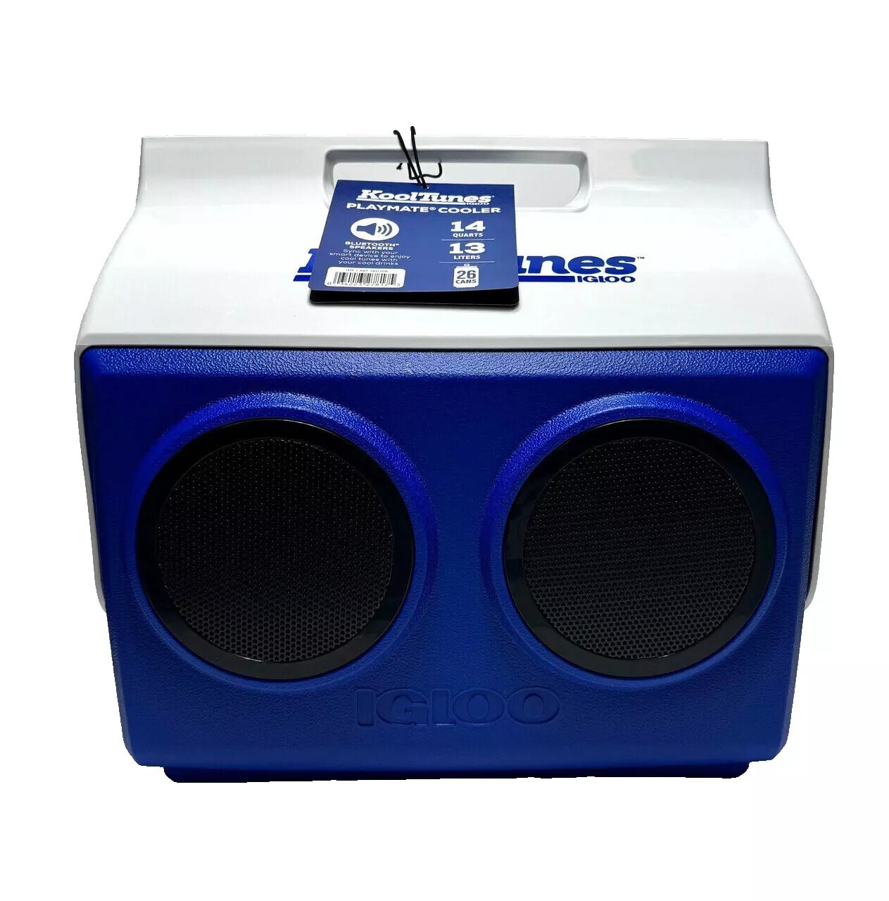 Playmate Classic Igloo KoolTunes Bluetooth Speaker Cooler, 13 Liter Blue 1723739