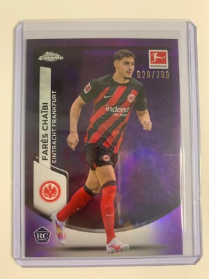 2023 Chrome Bundesliga Purple Refractor /299 Fares Chaibi Farès Chaïbi Rookie RC