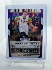 2020 Panini Contenders Draft Picks Variation Tournament Ticket /49 Ben Simmons